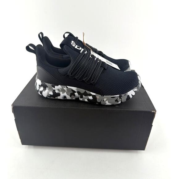 Adidas Kids Black Lite Racer Adapt 7.0 Shoes Size 4 - Picture 10 of 13